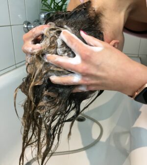 Haare waschen